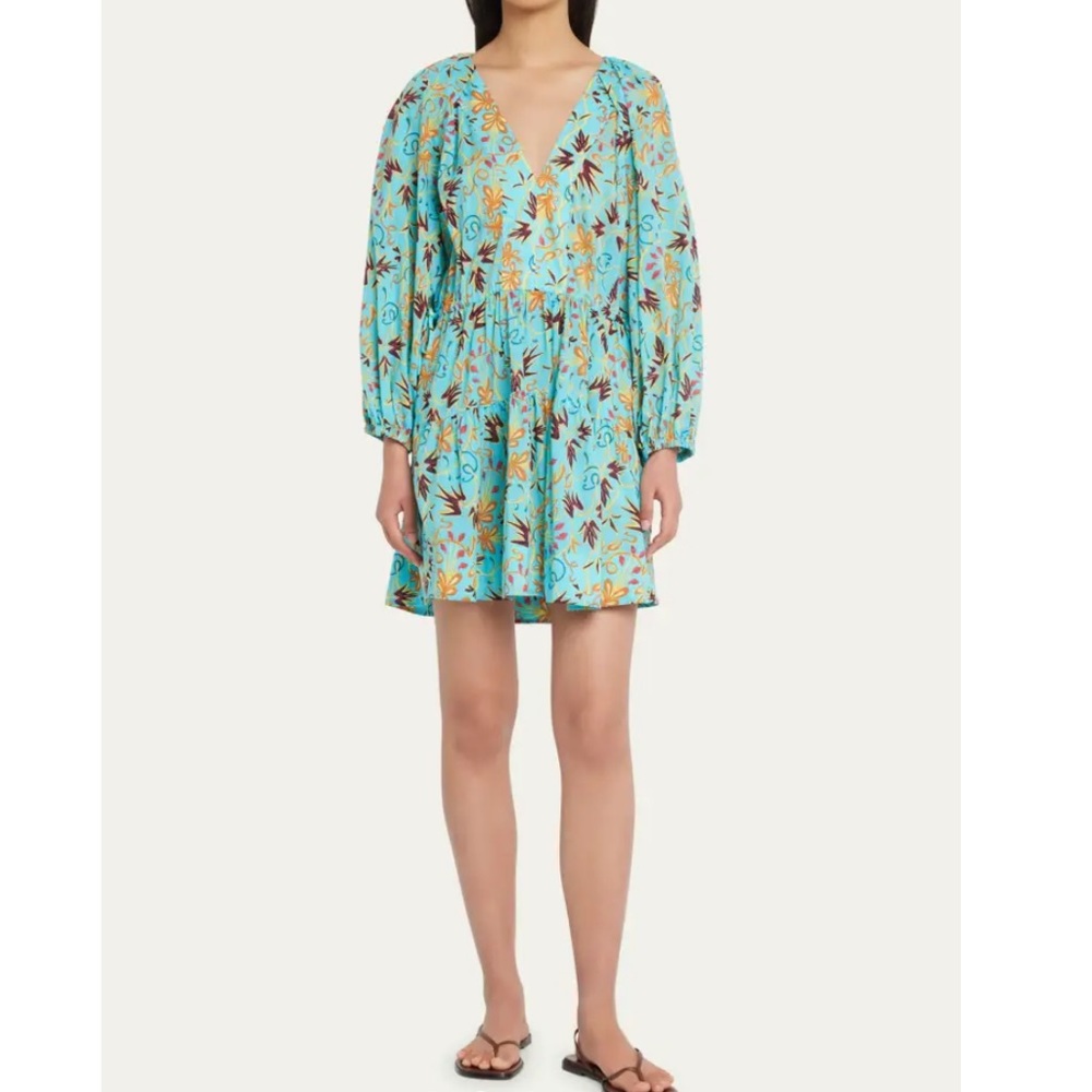 A.L.C.
Sally Printed Cinch-Tie Mini Dress